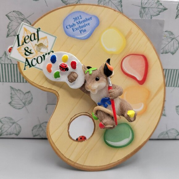 Charming Tails You Make Friendship A Real Art Figurine Pin Excl Members Only Kit - Picture 4 of 12